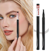 2024 New Eyebrow Microblading Pen, 3D Waterproof Microblading Eyebrow Pencil Contouring Pen, 4-Tipped Precise Brow Pen, Natural Long-Lasting Fine Stroke Magic Eyebrow Pencil